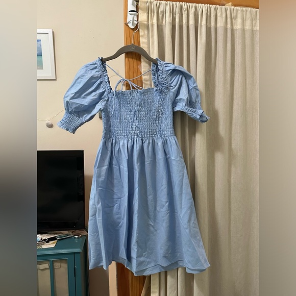 Hill House Light Blue Glitter Check Athena XS - Picture 2 of 3